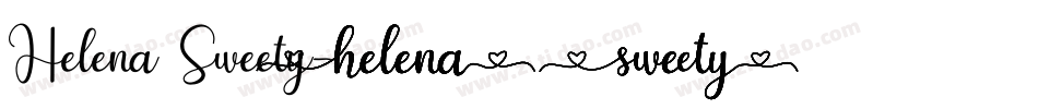 Helena Sweety字体转换